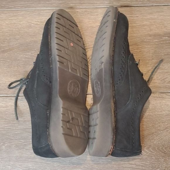 Mephisto Sherpas Mens 8.5 Black Nubuck Leather Wingtip Derby Shoe Made In France - Picture 6 of 8